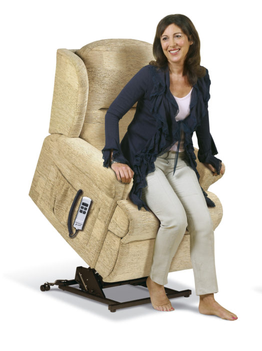 Uploaded ToMalvern Small Fabric 'Lift & Rise' Recliner