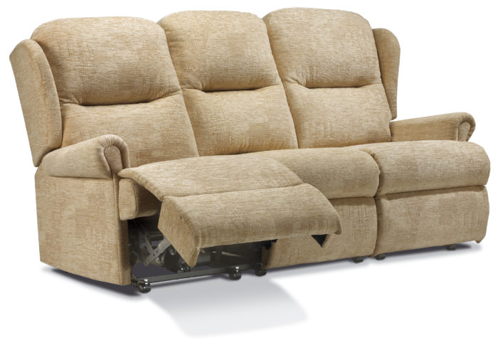 Malvern Standard Fabric Reclining 3-Seater Settee