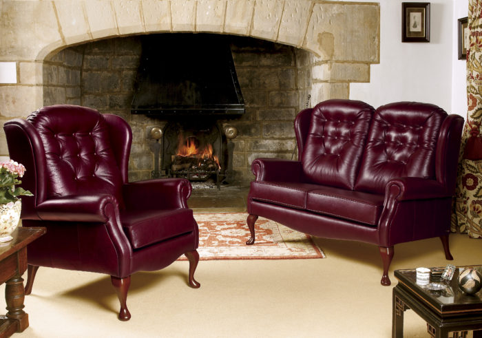 Lynton Standard Leather Fireside Chair