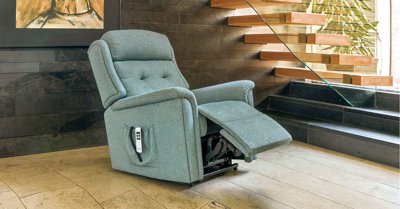 Roma Royale Fabric Electric Riser Recliner - Sherborne Upholstery